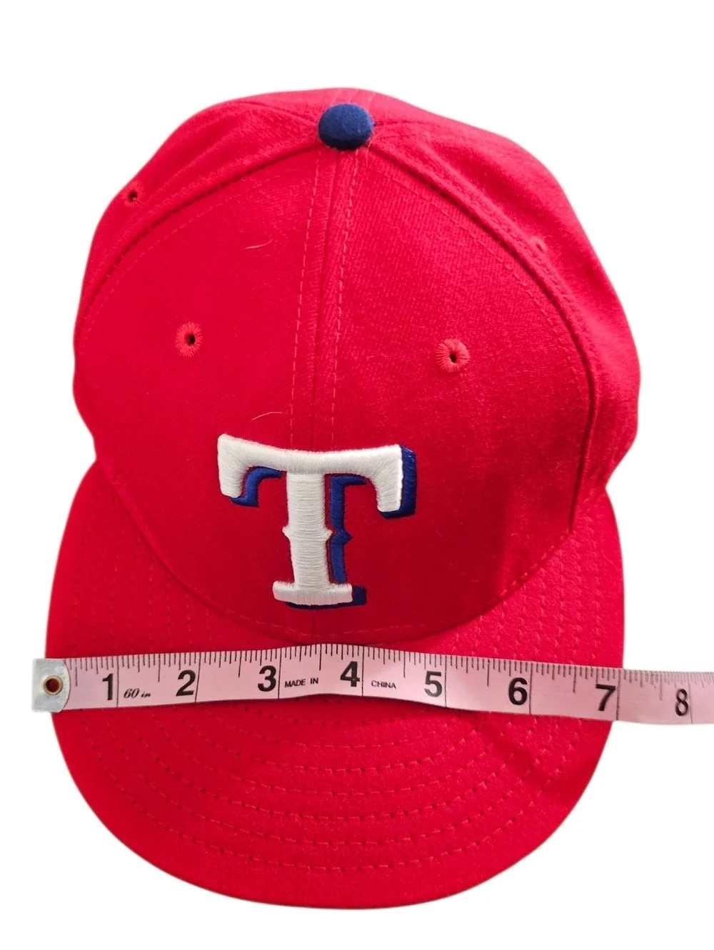 Texas Rangers Red 59FIFTY Snapback Hat - Picture 10 of 12